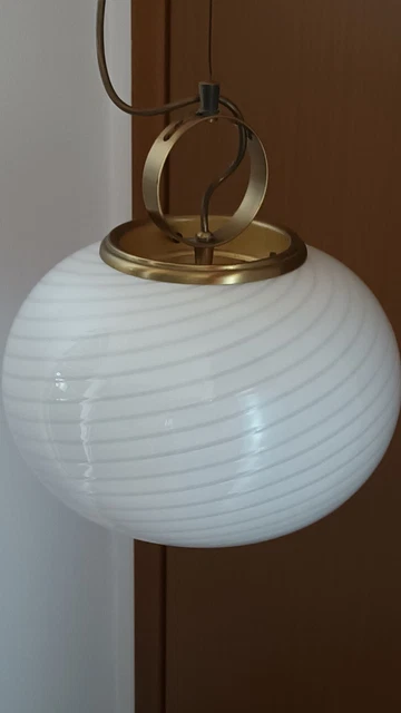Lampadario Murano De Majo Firmato
