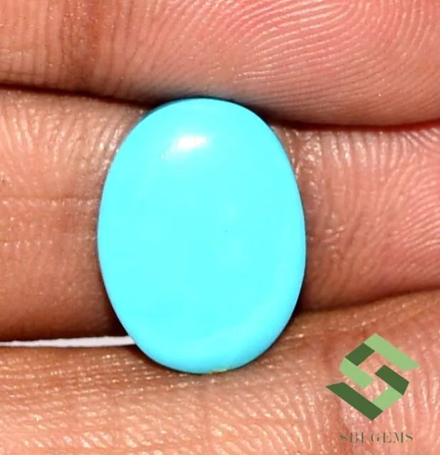 15x12 mm Natural Sleeping Beauty Turquoise Oval Cabochon 5.22 CTS Loose Gemstone