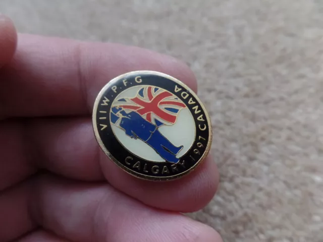 Rare Collectable British  Original World Police & Fire Games  1997 Pin/ Badge