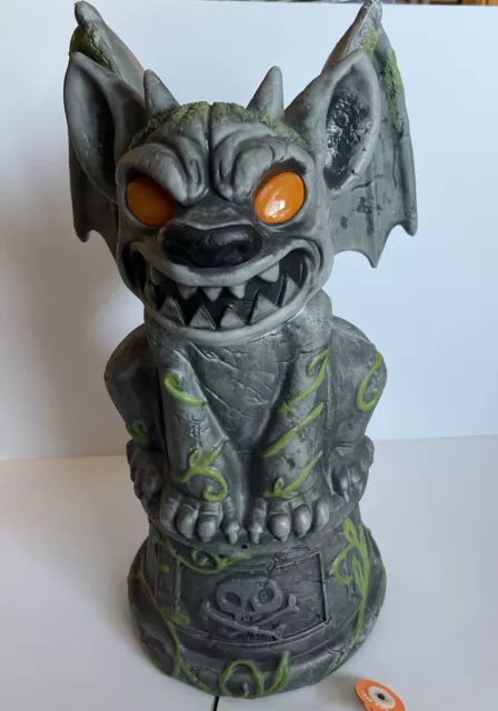 Motion Activated Animated Gargoyle Light and Sound Halloween Prop Hyde and Eek!