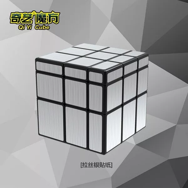 QiYi Mirror 3x3 Cube - silber Zauberwürfel Speedcube Magic Cube Magischer Würfel