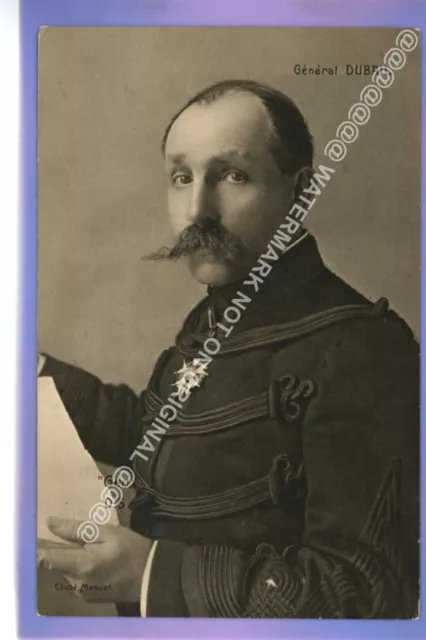 Ww1 War General Dubail French Army Officer Vintage Postcard