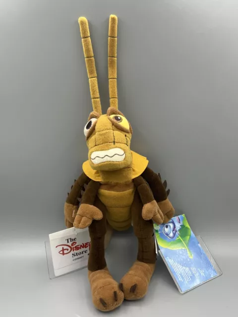 Disney Store Bugs Life Plush Soft Toy Beanie Hopper 8” New Retired Vintage