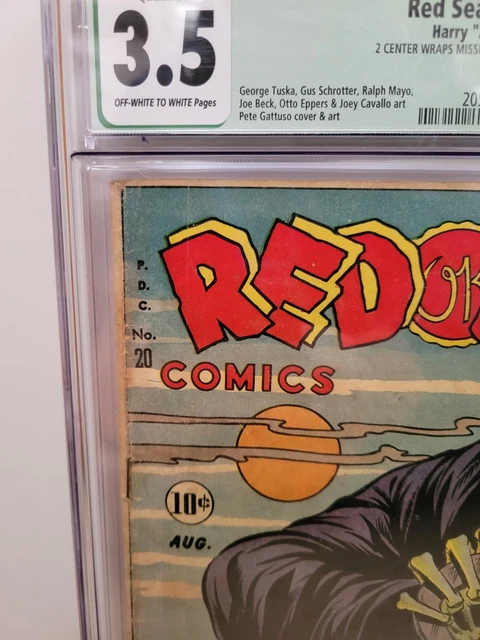 Red Seal Comics #20 (Cgc 3.5) 1947 Green Label; George Tuska Art! Golden Age 3