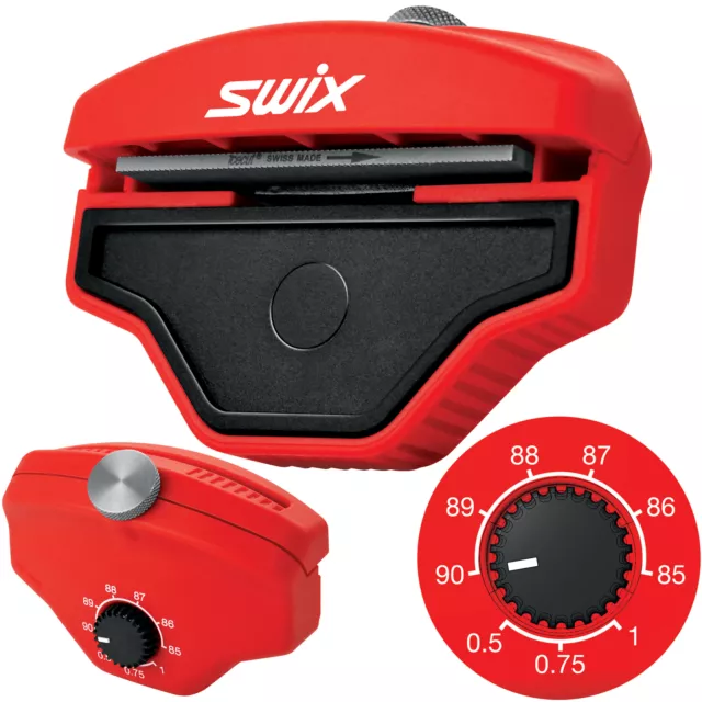 Swix Base-Side Dual Edger Ski Snowboard Tool with Metal File 9 Angles