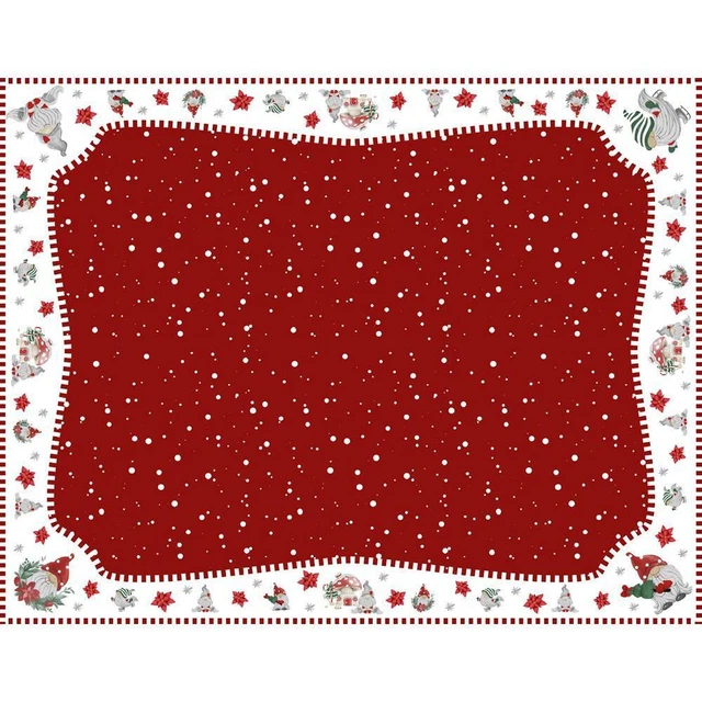 Packs cadeaux d'impression numérique de nappe de Noël
