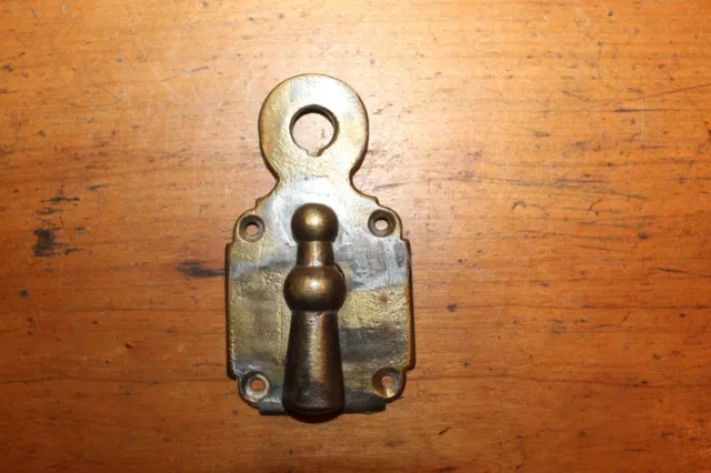 Nickel Plate Over Cast Bronze Antique Door Escutcheon with Key Door CC-153