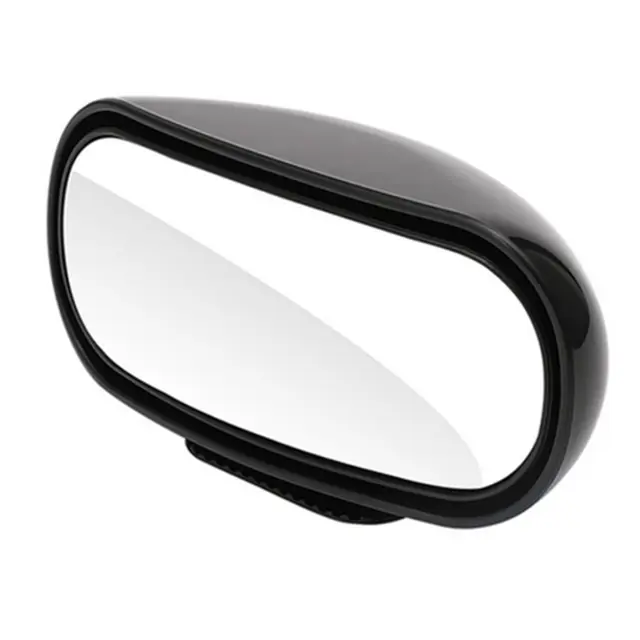 Car Rear View Mirror 360° Adjustable Wide Angle Side Blind Spot Mirrors Black