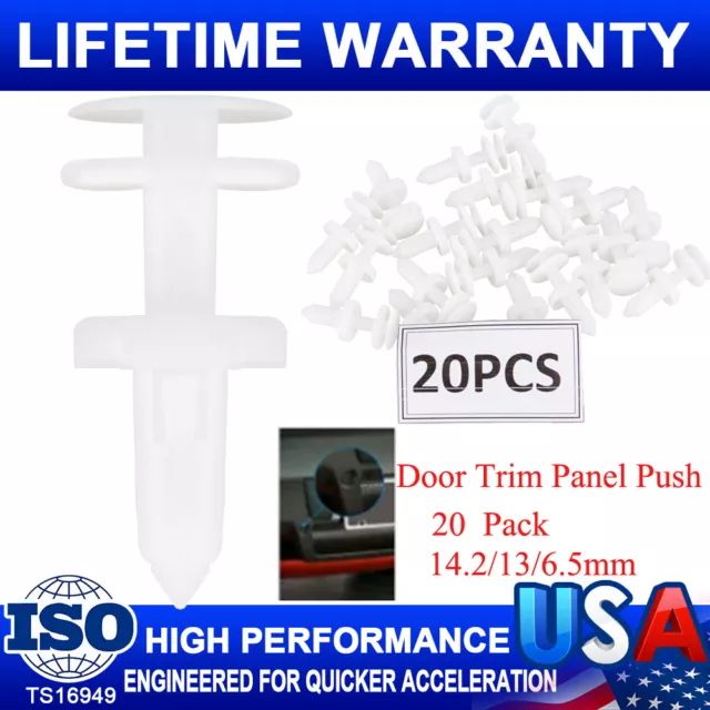 20Packs Retainer Clip Door Trim Panel Push Type for GMC Chevy C/K 1500 2500 3500