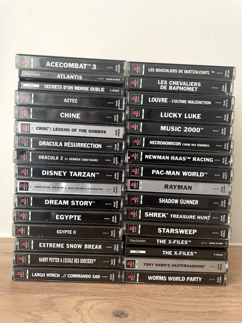 Gros Lot De 30 Jeux PS1 – Sony PlayStation 1 – PAL FR – Avec Manuels