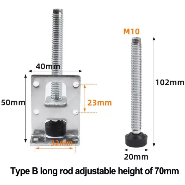 Rust Proof Furniture Levelers Adjustable Leveling Legs for Heavy Furniture