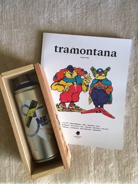 MTN Sat One Ltd Colores Montana Pintura en aerosol y Revista Tramontana 2023 Iss 6 RARO