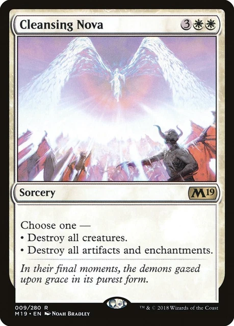 Cleansing Nova 1x FOIL M19 MTG Core Set 2019 Rare MINT white Cleansing Nova 1x FOIL M19 MTG Core Set 2019 Rare MINT white