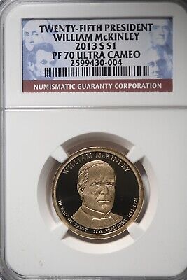 2013 S Presidential Dollar William McKinley NGC PF70 Ultra Cameo