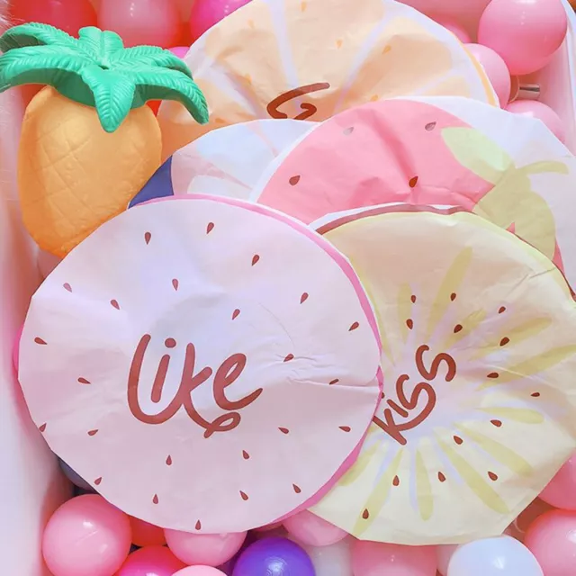 Cartoon Fruit Waterproof Shower Cap Thicken Lovely Women Hat Elastic Bathing CDC