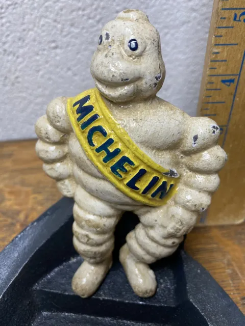 Michelin Man Bibendum Vintage Cast Iron Ashtray