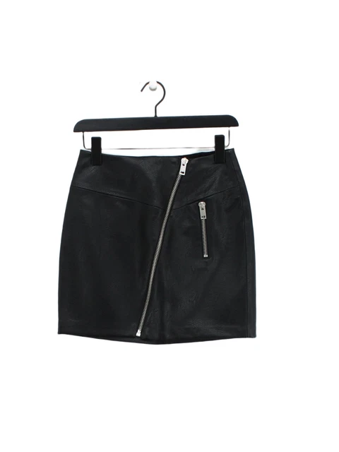 Stradivarius Women's Mini Skirt UK 8 Black Polyester