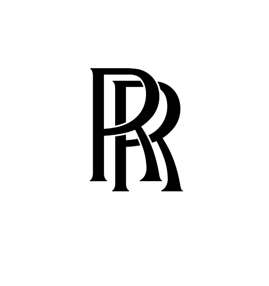 Rolls-Royce Head Badge Decal Sticker - 3M Aluminum Replica Car Emblem, Metallic Finish