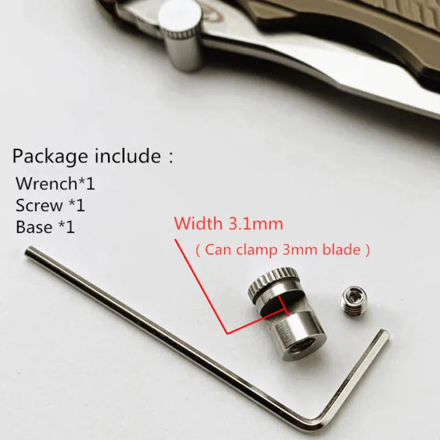 Professional CNC Stainless Steel Thumb Stud Screw Set Blade Clamp For Buck 110 b