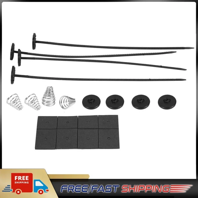 1 Set Universal Car Electric Radiator Cooling Fan Mount Fitting Kit Ties Straps