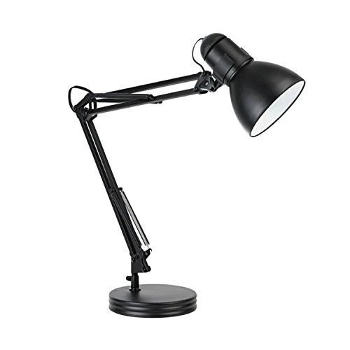 5698601 28" Heavy Base Top Moving Spring Balanced Swing Arm Desk Lamp, Black,...
