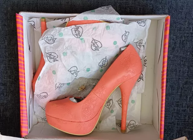 Peep toe high heels Peach Size 3/36 | eBay