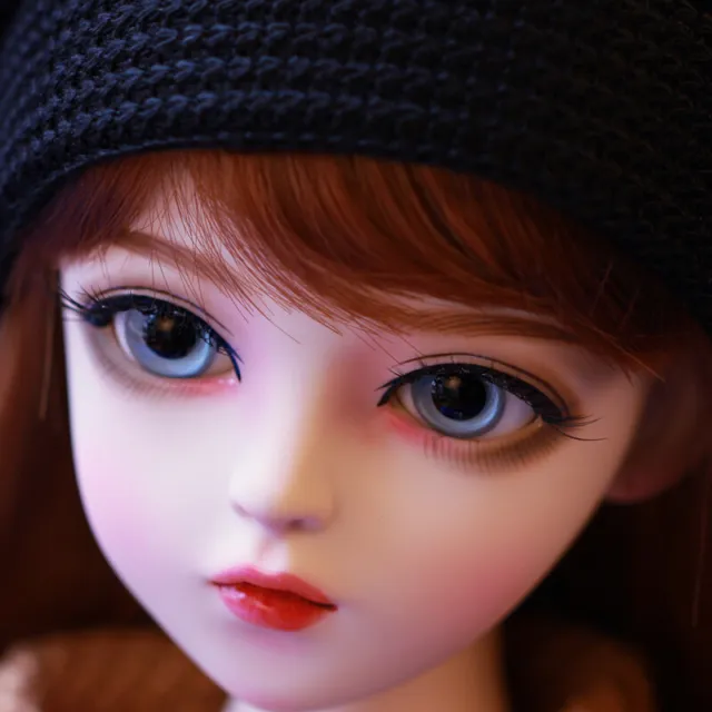 1/3 bambola BJD 60 cm bambola ragazza occhi blu trucco viso parrucche lunghe vestiti SET COMPLETO giocattolo