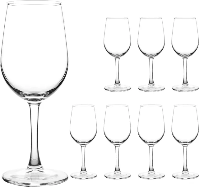 Wine Glasses (Set of 8, 11.5 Oz), All-Purpose Red or White Wine Glass with Stem,