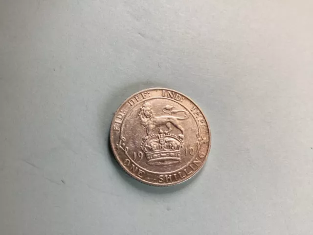 Edward VII 1910 Silver Shilling