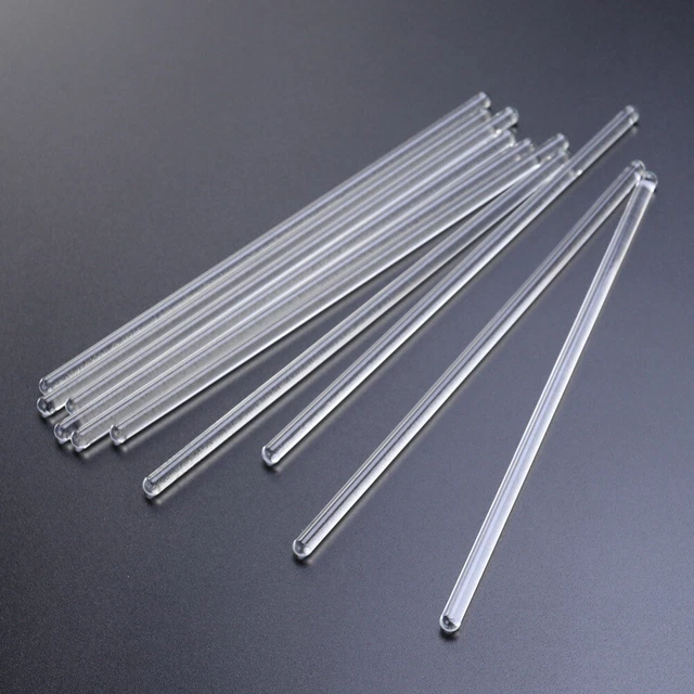 10 Pcs Glass Stir Rods Coffee Blender Frother Glass Stir Sticks