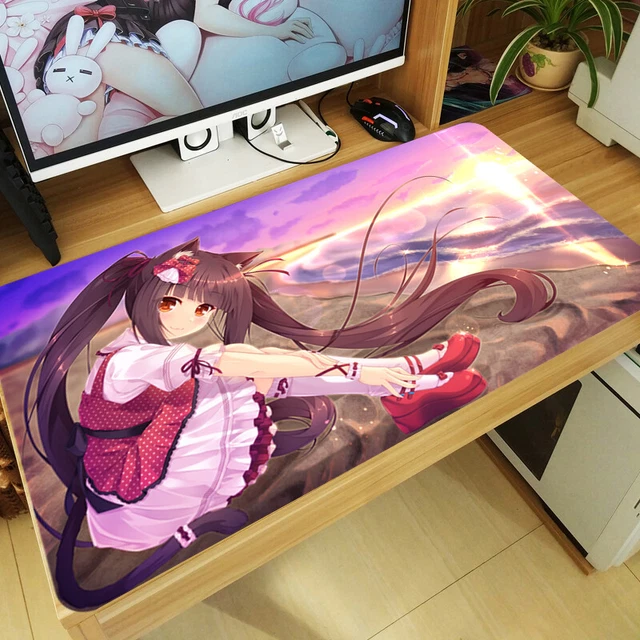 ANIME GIRL NEKOPARA Mouse Pad Mat Chocola Large Keyboard Desk Mat Game
