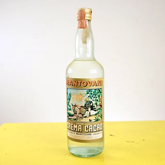 bottiglia liquore crema cacao mantovani vintage