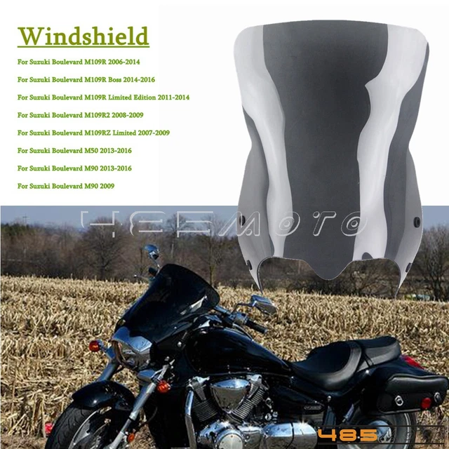 Front Windshield Windscreen for Suzuki Boulevard M109R 2006-2014 M50 M90 2013-16