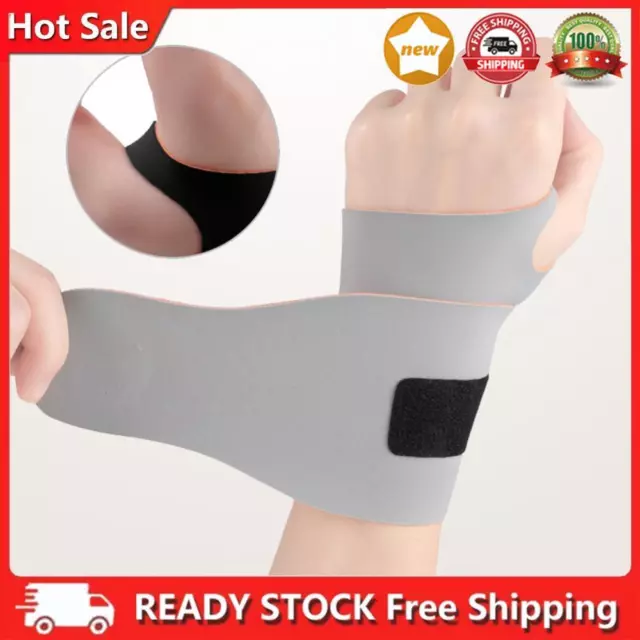 Thin Compression Wrist Guard Hand Protector Elastic for Men Women (Grey)