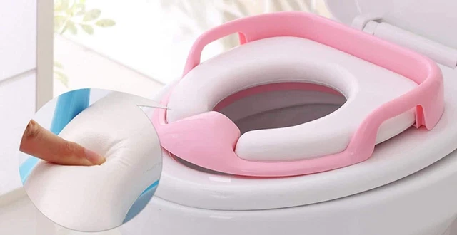 Siège de toilette pour bébé Siège d'entraînement doux et sûr Anneau...
