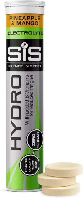 Science in Sport Hydro Hydration Tablets, Gluten-Free, Zero Sugar, Pineapple and