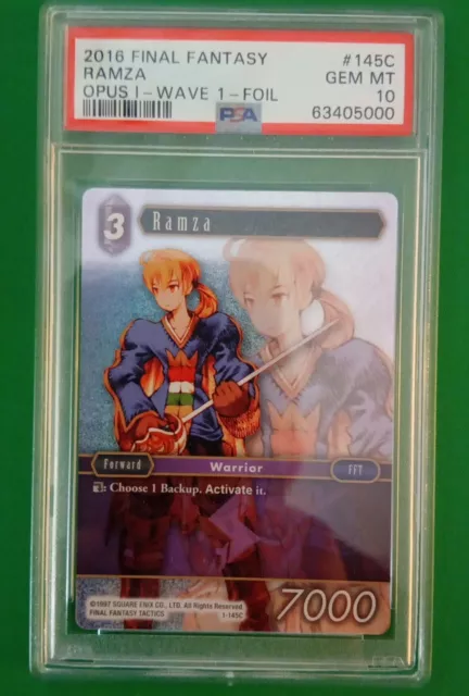 Razma Wave 1 Opus I FOIL Final Fantasy PSA 10 2016 GEM MT FFTCG TCG