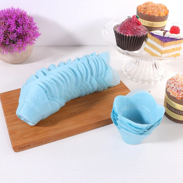 100 piezas Plantillas Para Pasteles De Bebé Para Bodas Cupcake Envoltura Papel
