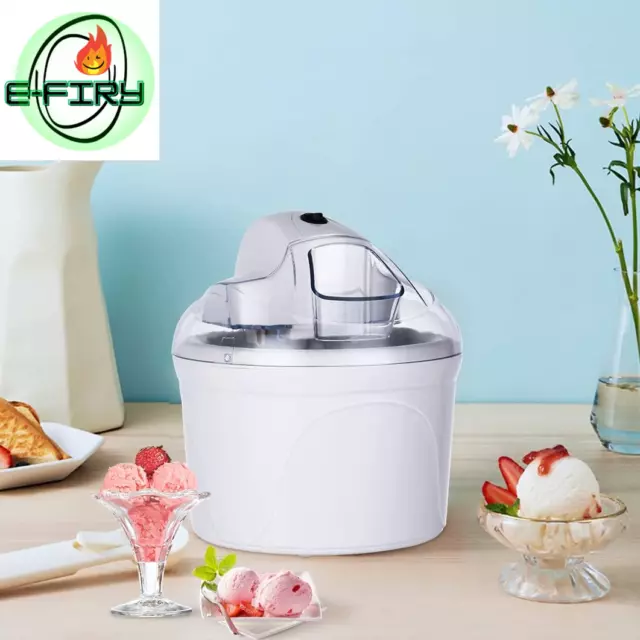 Macchina Del Gelato 1,5L Gelatiera Autorefrigerante, Bocca Sul Grande Coperchio