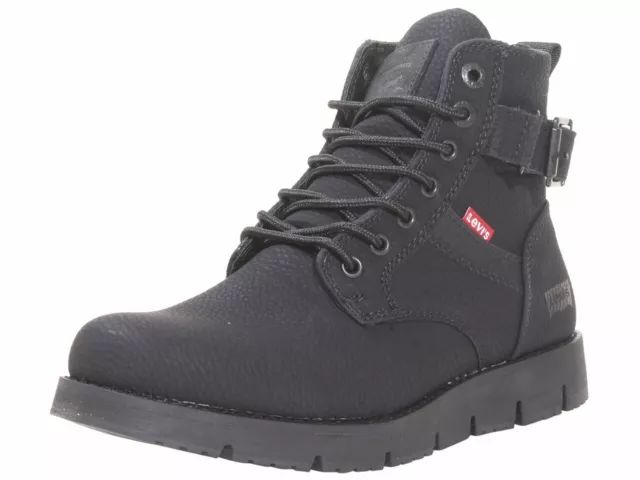 Levis Men's Cobalt-WX-2.0 Boots Work Shoes Lace-Up Black Mono Chrome