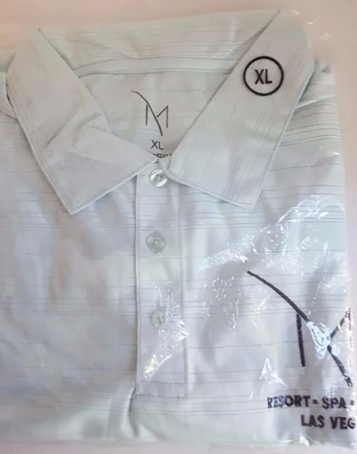 Resort Spa & Casino Las Vegas Mens Short Sleeve Mint Green Polo Shirt XL NEW