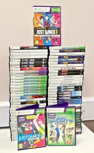 Xbox 360 Kinect Giochi Scelta A. Gioco O Crea A.Fascio SPORTS Adventure Danza