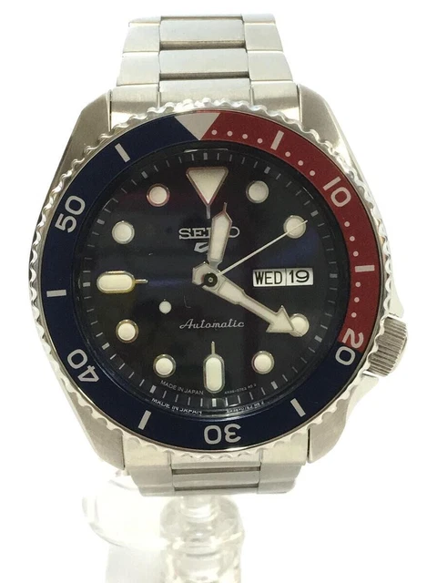 SEIKO 5 Sports SBSA085 4R36-07G0 Pepsi Bezel Navy Dial Automatic Men's Watch #3