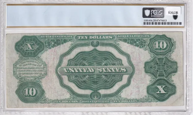 1908 Ten Dollars $10 large size Silver Certificate Fr.304—PCGS 25 Very Fine 3