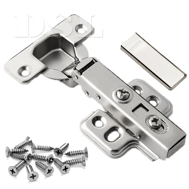4 X HEAVY Duty FULL Overlay 35mm Soft Close Hinges Kitchen