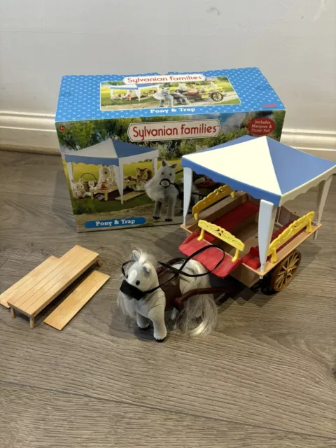 Sylvanian families pony and trap sales