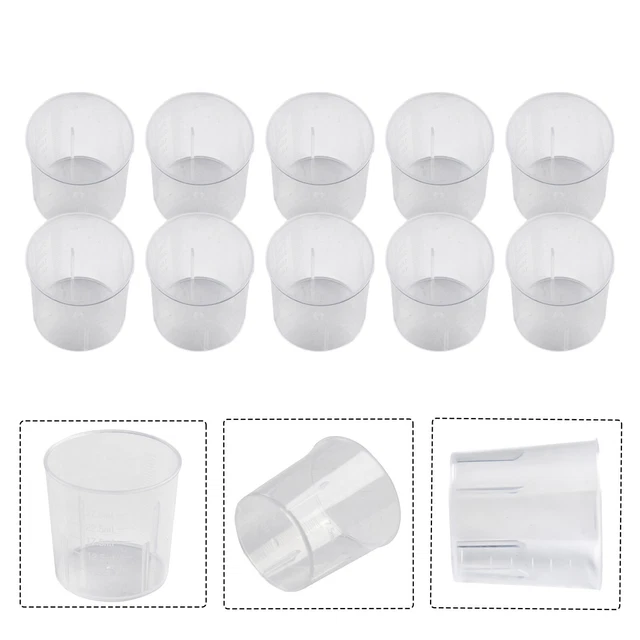 Lot De 5 Tasses Graduées En Verre Borosilicate - 50ml, 100ml, 250ml, 500ml, 1000ml - Pour Laboratoire, Cuisine - 9