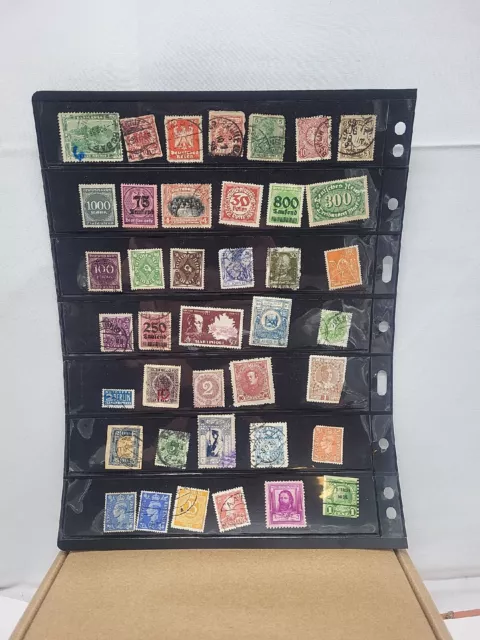 VINTAGE Older Stamp Collection USA United States DEUTSCH World Revenue Liberia