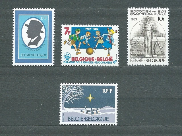 BELGIË BELGIQUE - 1982 YT 2064 à 2067 - TIMBRES NEUFS** MNH LUXE