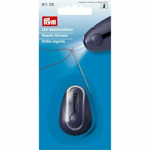 Prym Needle Threader with LED Light: Metal/Plastic: Multi-Colour 611125